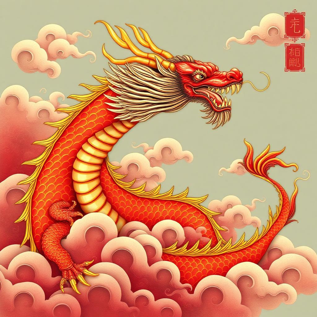 Original Red & Gold Dragon